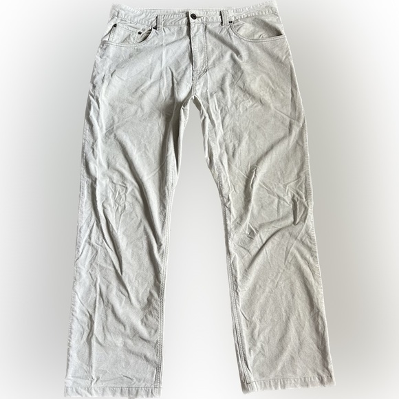 Pierre Cardin corduroy pants for men, size W34 polyester Khaki type Vintage Second Hand